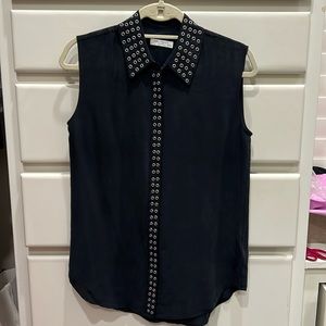 Equipment black button down shirt women’s XS